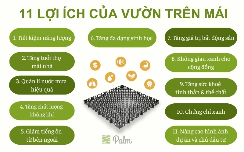 Vườn trên mái là gì? 11 Lợi ích nâng tầm giá trị căn nhà của bạn